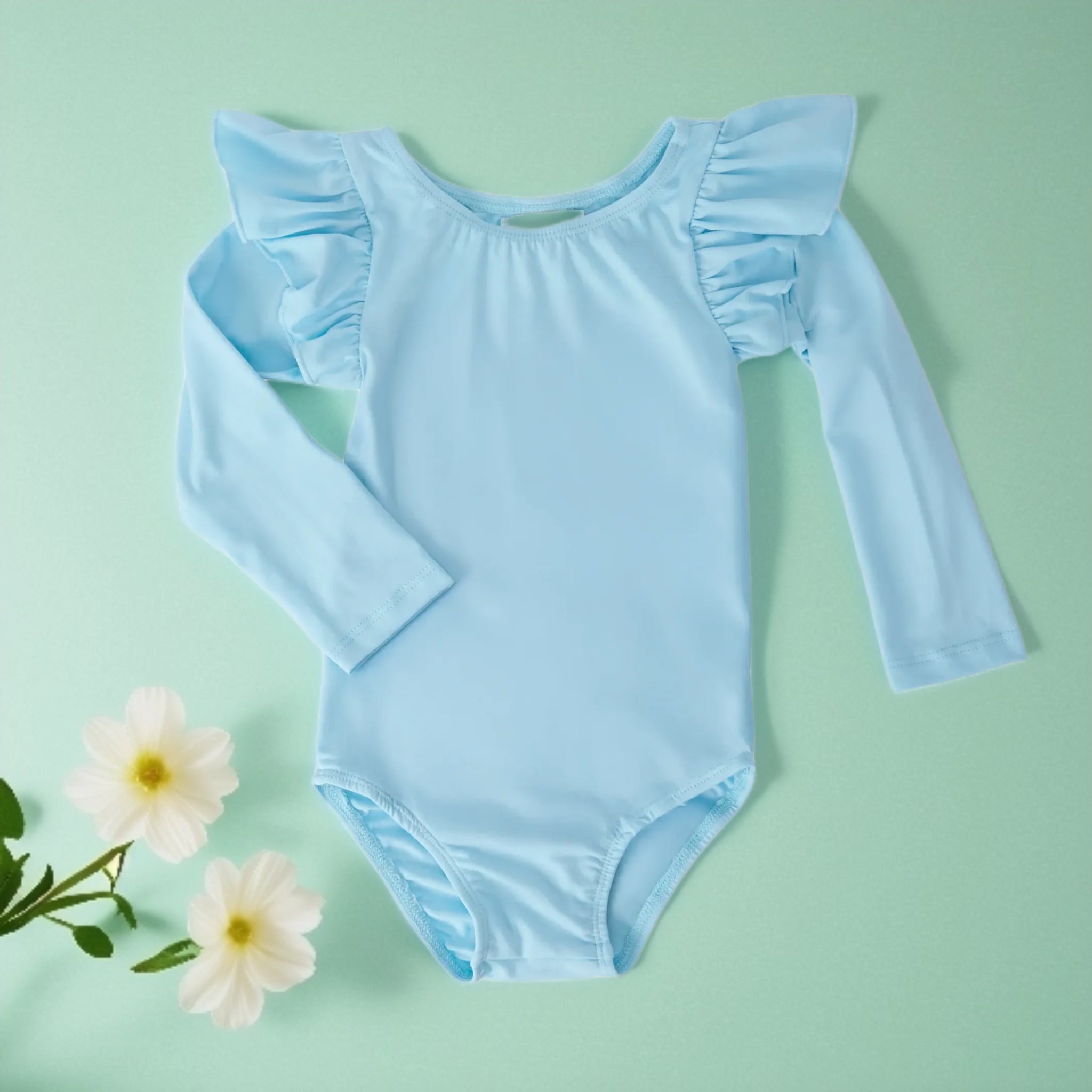 Mila and Rose Solid Long Sleeve Leotard