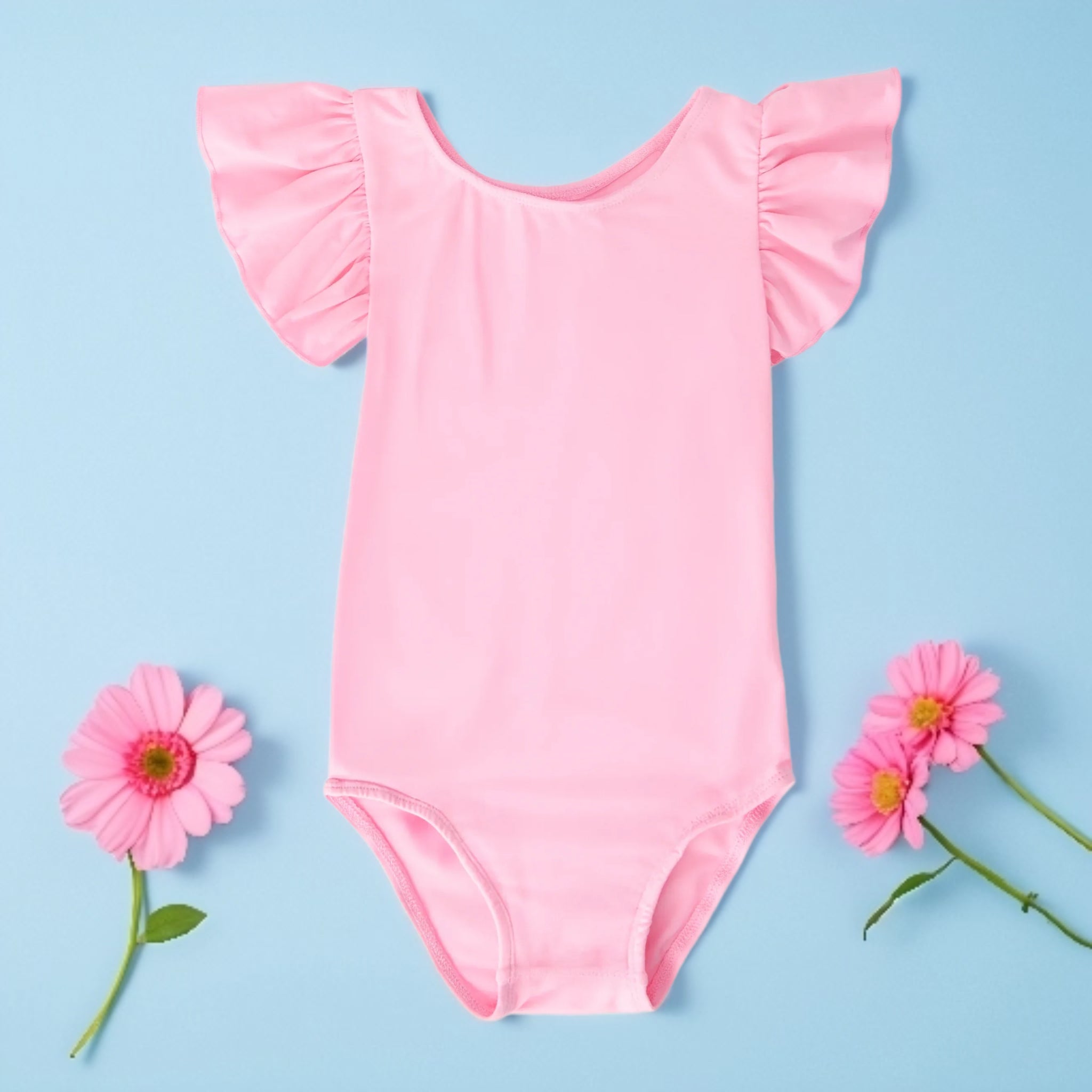 Mila and Rose Solid Short Sleeve Leotard