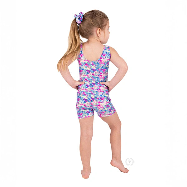 Shimmering Scallop Gymnastics Biketard