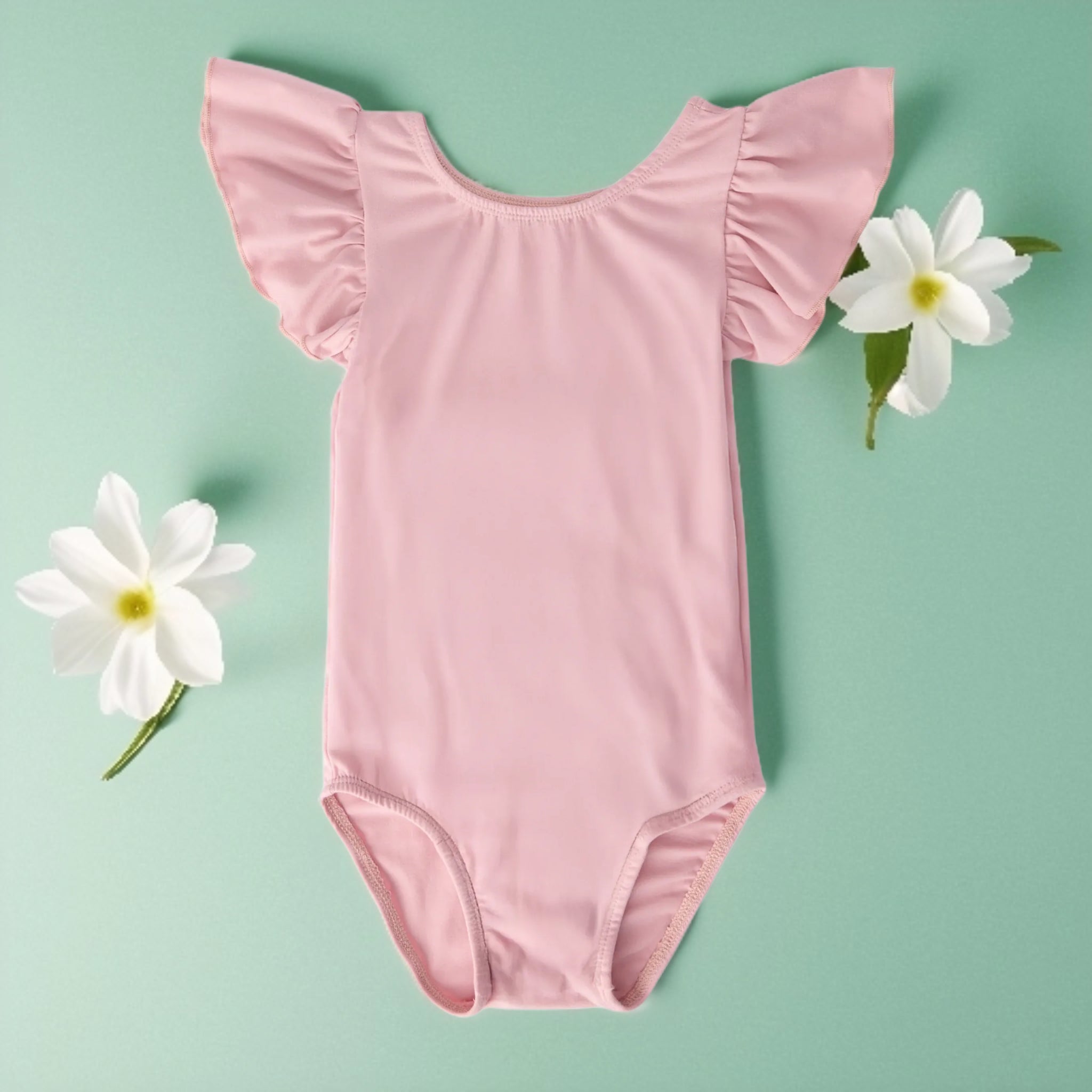 Mila and Rose Solid Short Sleeve Leotard