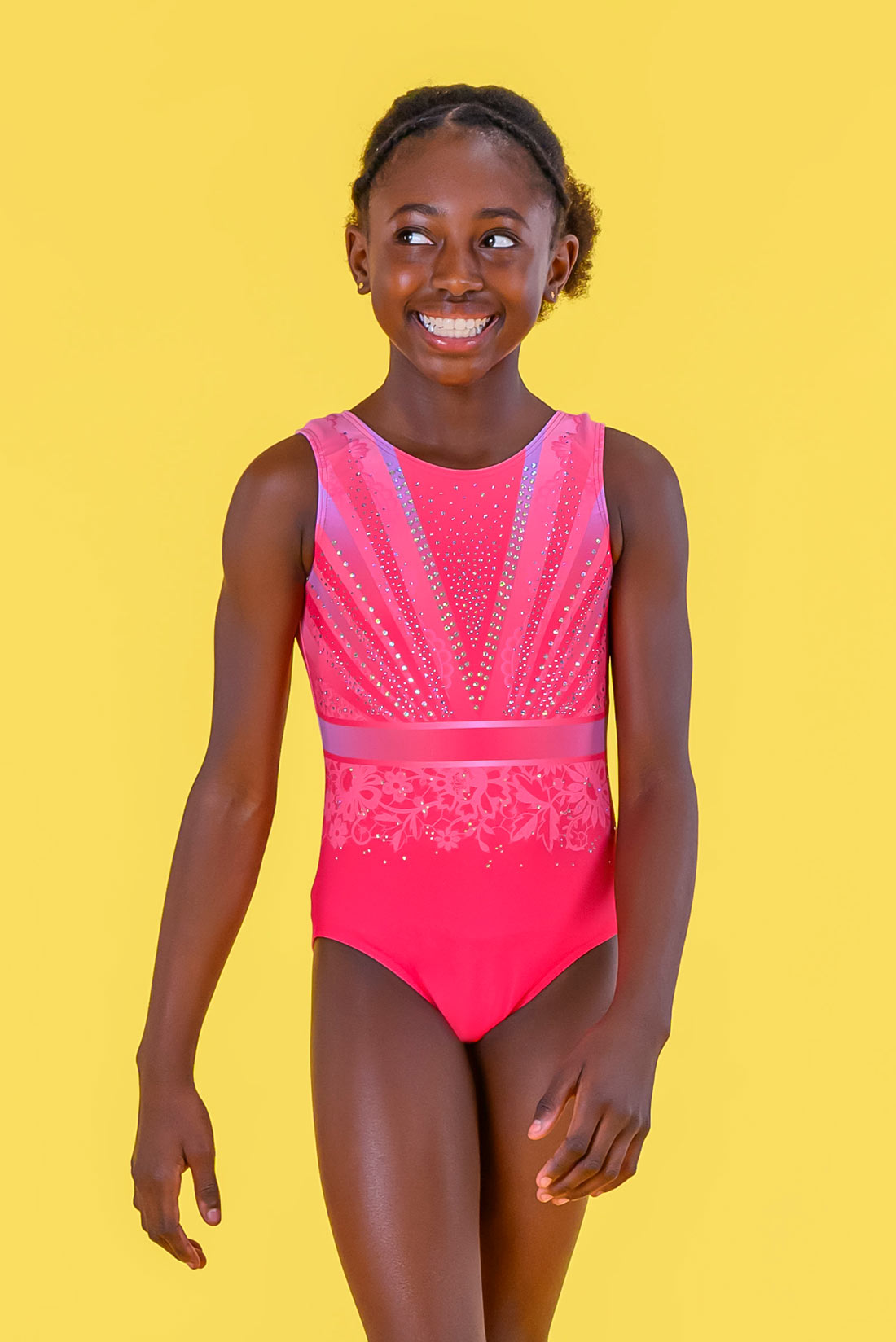 Perfect Tank Gymnastics Leotard: Pink Perfect