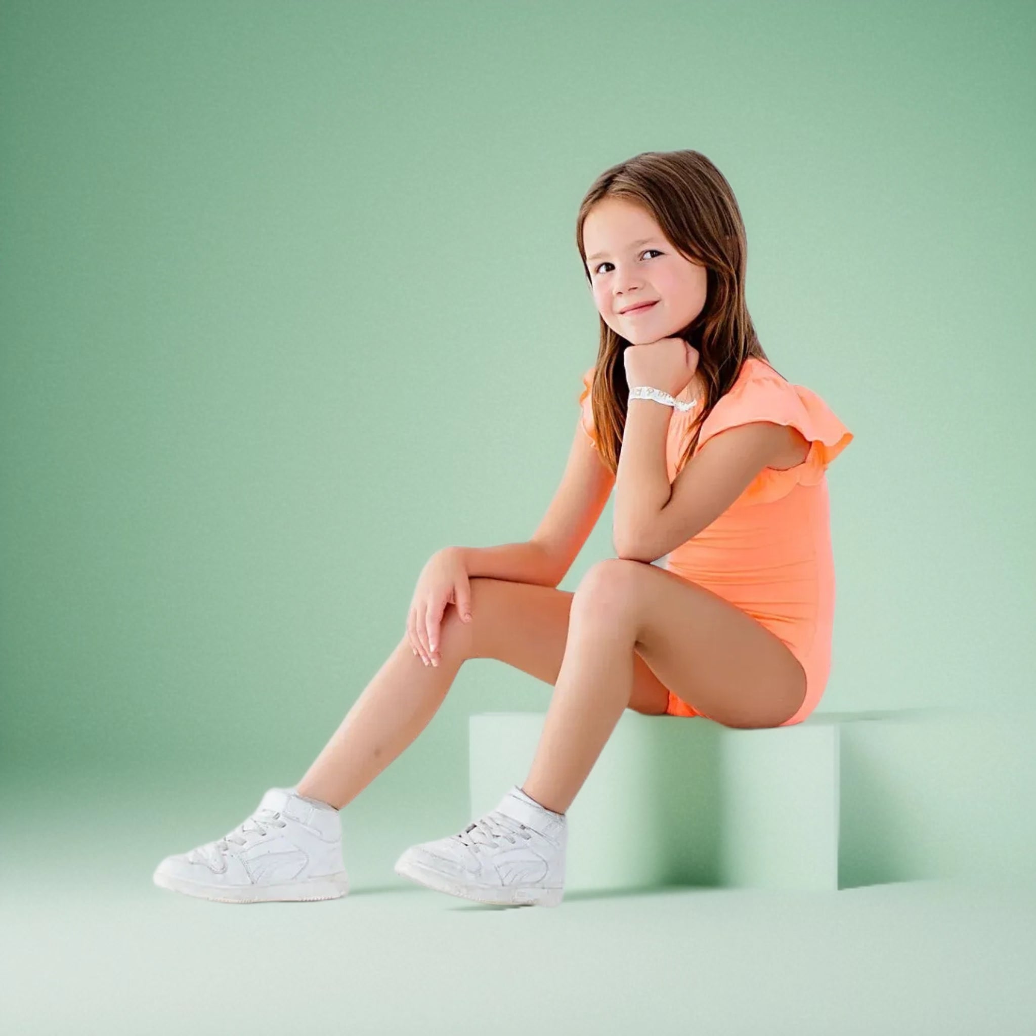 Mila and Rose Solid Short Sleeve Leotard