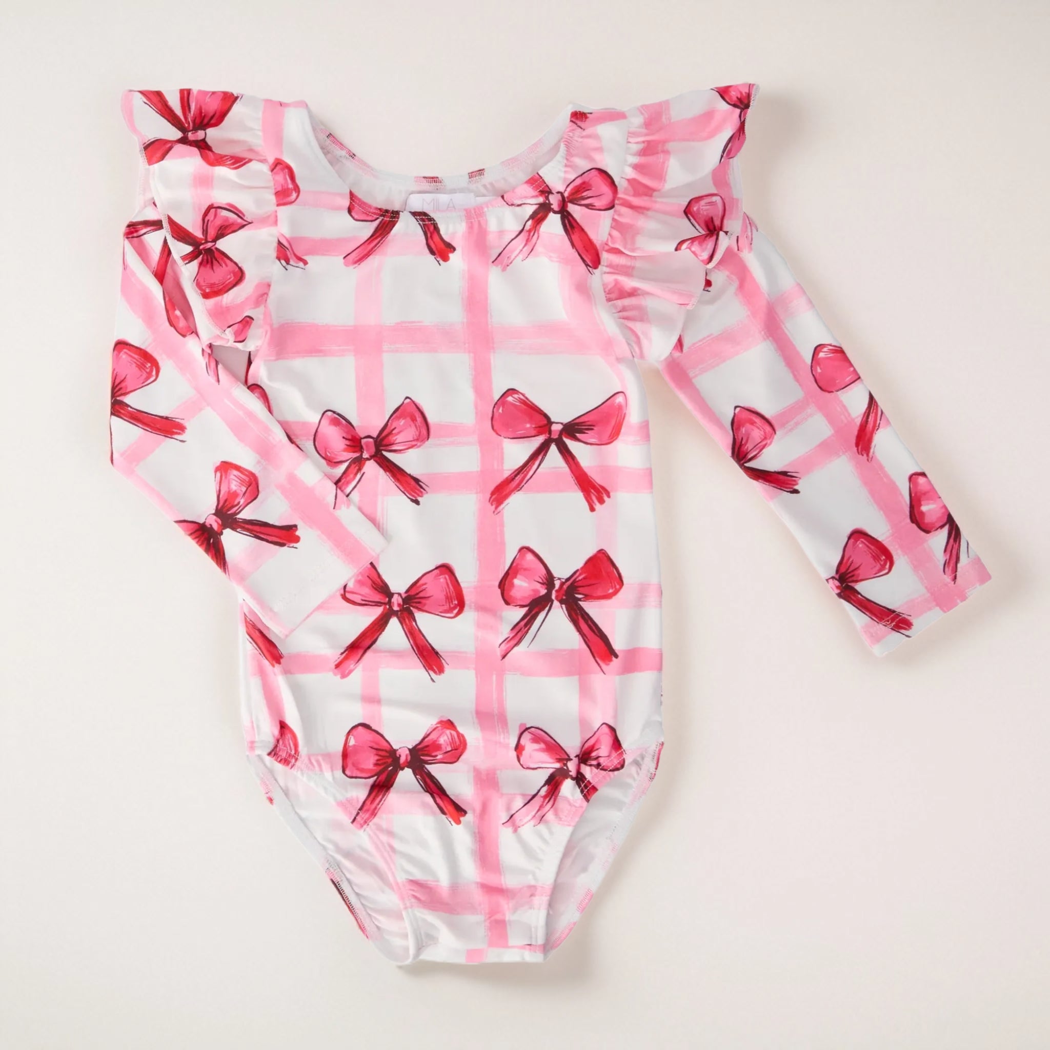 Mila and Rose Printed Long Sleeve Leotard
