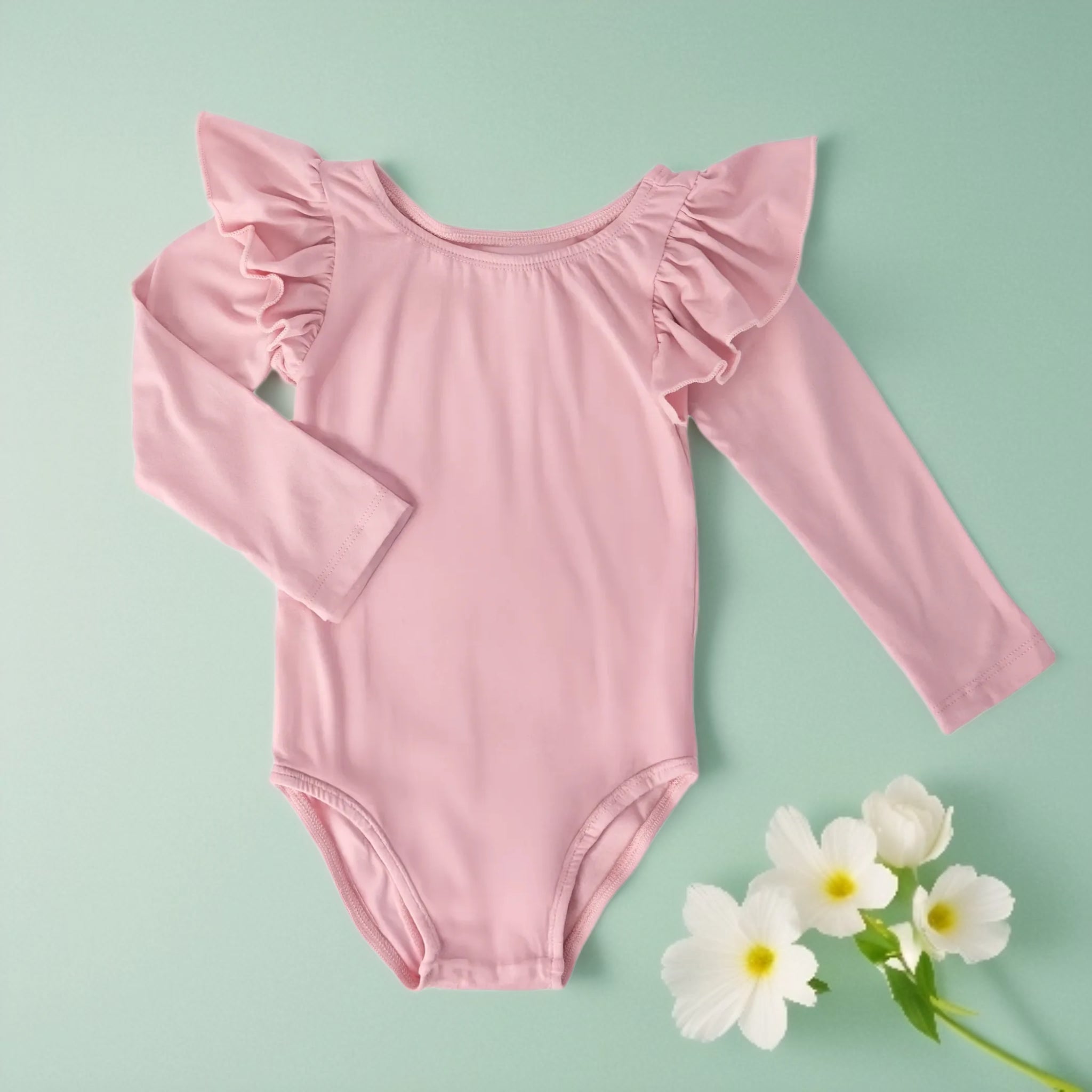 Mila and Rose Solid Long Sleeve Leotard