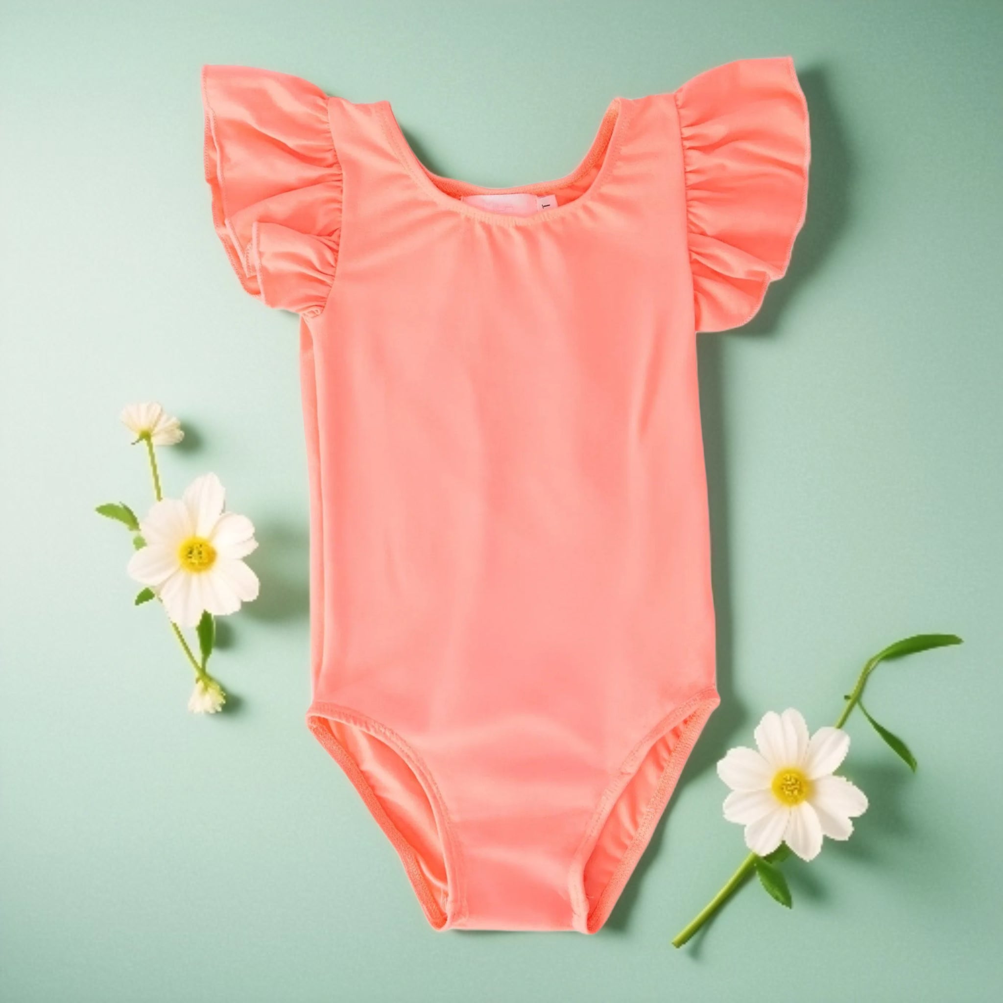 Mila and Rose Solid Short Sleeve Leotard